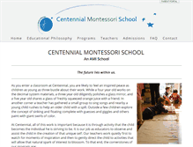 Tablet Screenshot of centennialmontessori.org
